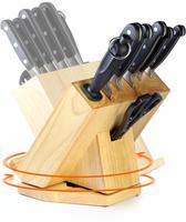 CS Koch-Systeme Messer-Set "PREMIUM 8-teilig, Edelstahl rostfrei" mit Rotierfunktion