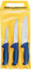 DICK Messer-Set 3T Ergo Grip, Stahl, Blau, 48 x 22 x 1.8 cm, 3-Einheiten