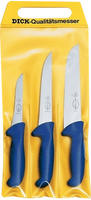 DICK Messer-Set 3T Ergo Grip, Stahl, Blau, 48 x 22 x 1.8 cm, 3-Einheiten