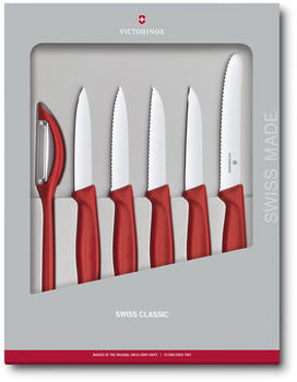 Victorinox Swiss Classic Gemüsemesser-Set 6-teilig rot (6.7111.6G)