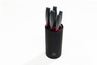 KING Messerblock "Carbon Optic" 6 Stk. Wellenschliff