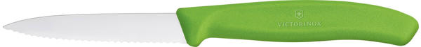 Victorinox SwissClassic Gemüsemesser Wellenschliff mittelspitze Klinge 8 cm grün (6.7636.L114)