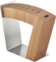 R&Ouml;SLE Messerblock "MoveX" 1 Stk. aus Edelstahl und Ulmenholz, zwei Standpositionen,