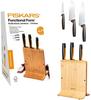 Fiskars 1057553, Fiskars Functional Form Bamboo knife block 3 knives