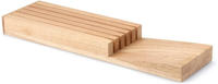 Continenta Messerblock 1 Stk. f&uuml;r Schublade, Gummibaum 39x11x3,5