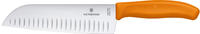 Victorinox Swiss Classic Serie Allzweck-Santokumesser - 17 cm - Orange