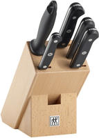 ZWILLING Gourmet Serie 6-teiliges Messerblock-Set, Naturholz