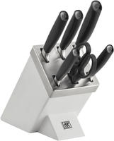 ZWILLING 33780-600-0, ZWILLING All * Star 7-tlg, Messerblockset, Silber, Wei&szlig;
