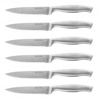 6er-set Profi-fleischmesser Mit S&auml;ge. Griff Und Klinge Aus Einem St&uuml;ck Stahl
