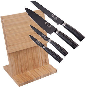 Gräwe Messerhalter mit Messerset Kuro 4-tlg. Bamboo