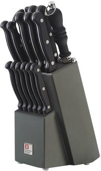 Richardson Sheffield Messerblock-Set Artisan schwarz (16-tlg.)