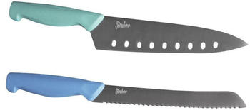 Steuber Messer-Set 2-tlg. grün/blau Chefmesser + Brotmesser