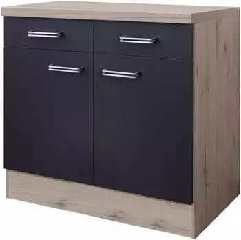 Flex-Well Unterschrank Santo 80 cm anthrazit
