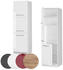 VICCO Herdschrank hoch Fame-Line 60 cm Weiß/Weiß Hochglanz modern
