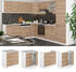 VICCO Spülenunterschrank R-Line 80 cm Weiß/Sonoma modern Arbeitsplatte