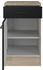 Flex-Well Unterschrank mit Schublade und Drehtür Capri 50 x 60 x 85 cm Front schwarz matt Korpus wildeiche