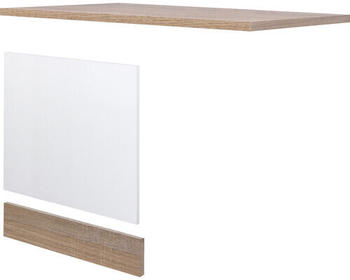 Flex-Well Geschirrsp&uuml;lerpaket Samoa wei&szlig;/Eiche inkl. Sockelleiste und Arbeitsplatte