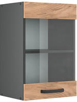 Vicco - K&uuml;chenglasschrank R-line, Goldkraft Eiche, 40 Cm