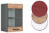 VICCO Glashängeschrank R-Line 40 cm Anthrazit/Eiche modern