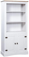 vidaXL Buffetschrank Mexiko-Stil Kiefernholz Wei&szlig; 80x40x170 cm