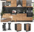 VICCO Unterschrank Fame-Line 60 cm Anthrazit/Eiche modern