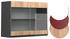 VICCO Glashängeschrank R-Line 80 cm Anthrazit/Eiche grifflos