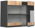 VICCO Glashängeschrank R-Line 80 cm Anthrazit/Eiche grifflos