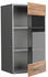 VICCO Glashängeschrank Fame-Line 40 cm Anthrazit/Eiche modern