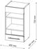 VICCO Glashängeschrank Fame-Line 40 cm Anthrazit/Eiche modern