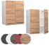 VICCO Hängeschrank Fame-Line 60 cm Weiß/Eiche modern
