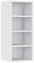 VICCO Regalhängeschrank Fame-Line 30 cm Weiß modern offen