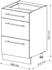 VICCO Schubladenunterschrank Fame-Line 50 cm Weiß/Eiche modern