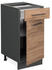VICCO Schubladenunterschrank Fame-Line 40 cm Anthrazit/Eiche modern