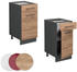 VICCO Schubladenunterschrank Fame-Line 40 cm Anthrazit/Eiche modern