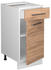 VICCO Schubladenunterschrank Fame-Line 40 cm Weiß/Eiche modern