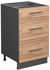 VICCO Schubladenunterschrank Fame-Line 50 cm Anthrazit/Eiche modern
