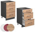 VICCO Schubladenunterschrank Fame-Line 50 cm Anthrazit/Eiche modern