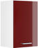 VICCO Hängeschrank R-Line 40 cm Weiß/Bordeaux-Rot Hochglanz modern