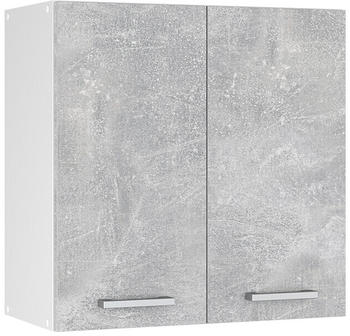 VICCO H&auml;ngeschrank R-Line 60 cm Wei&szlig;/Beton modern