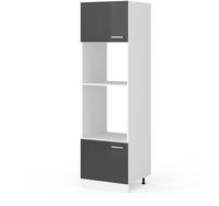 Vicco - K&uuml;chenm&ouml;bel R-line, Anthrazit Hochglanz, 60 Cm