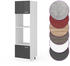 VICCO Mikrowellenschrank R-Line 60 cm Weiß/Anthrazit Hochglanz modern halboffen