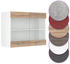 VICCO Glashängeschrank R-Line 80 cm Weiß/Sonoma modern
