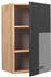 VICCO Hängeschrank Fame-Line 45 cm Eiche/Anthrazit Hochglanz modern