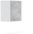 VICCO Eckhängeschrank R-Line 57 cm Weiß/Beton modern
