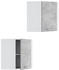 VICCO Eckhängeschrank R-Line 57 cm Weiß/Beton modern