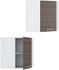 VICCO Eckhängeschrank R-Line 57 cm Weiß/Edelgrau modern