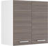 VICCO Hängeschrank R-Line 60 cm Weiß/Edelgrau modern