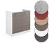 VICCO Spülenunterschrank R-Line 80 cm Weiß/Edelgrau modern