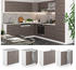 VICCO Spülenunterschrank R-Line 80 cm Weiß/Edelgrau modern