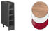 VICCO Regalunterschrank R-Line 20 cm Anthrazit modern offen